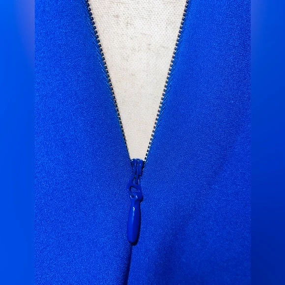 BCBGMAXAZRIA Royal Blue Fit & Flare Dress – Size 8 - Picture 6 of 7